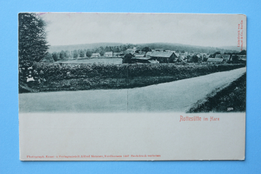 Ansichtskarte AK Rottesütte Harz 1900 Straße Bauernhöfe Ortsansicht Architektur Thüringen
